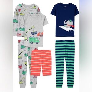 Simple Joys by Carter's 6 piece Pajama Set- boys 3T